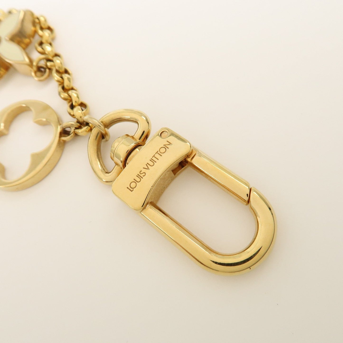 Louis Vuitton  Chain Fleur de Monogram LV Logo Bag Charm M65111