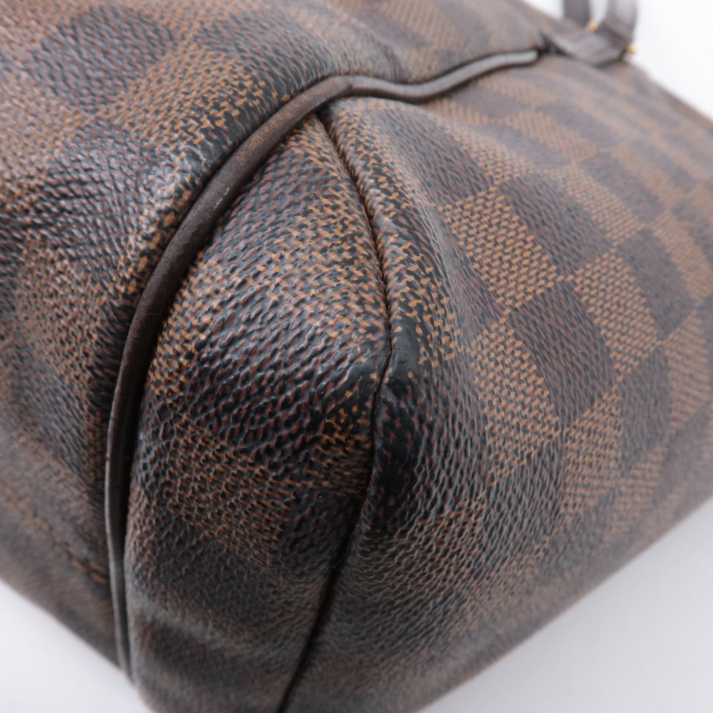 Louis Vuitton Damier Totally MM Shoulder Bag Brown N41281