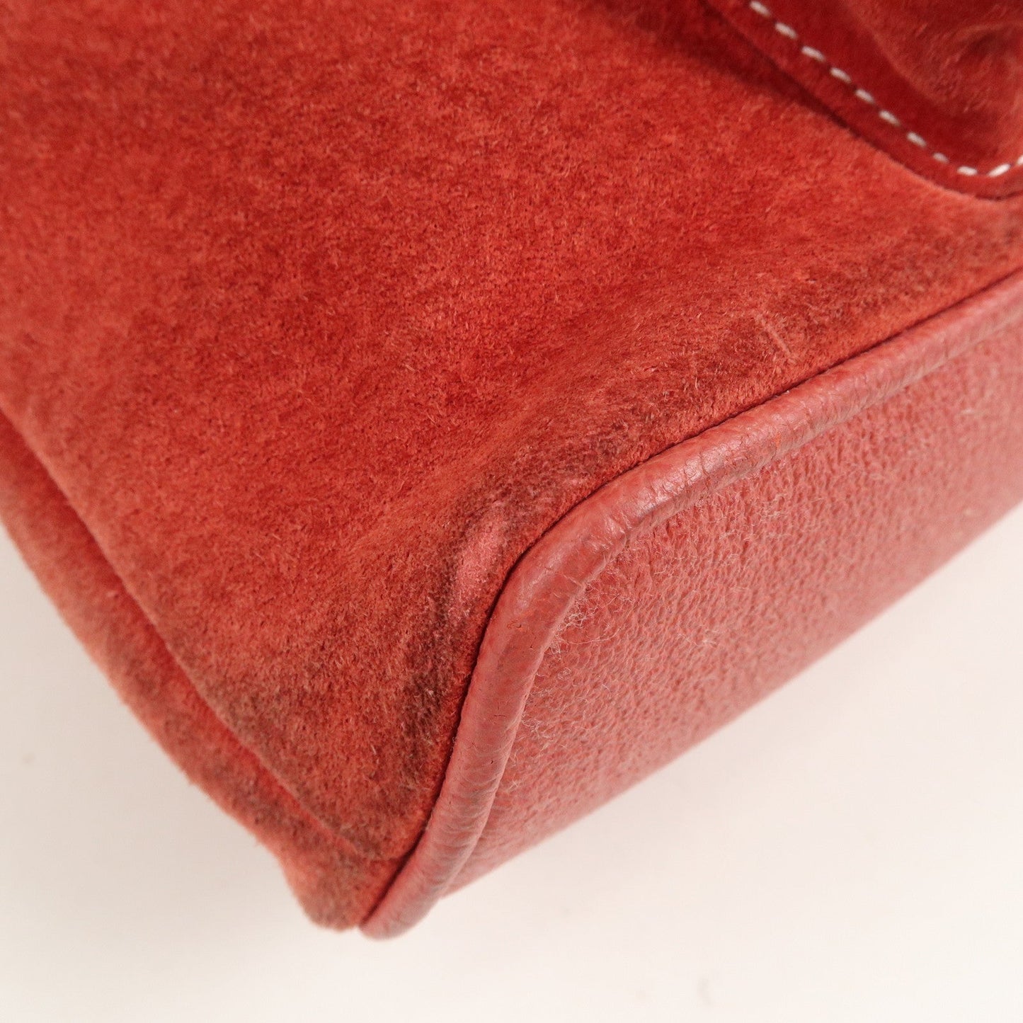 GUCCI Bamboo Leather Backpack Mini Ruck Sack Bag Red 003.1705