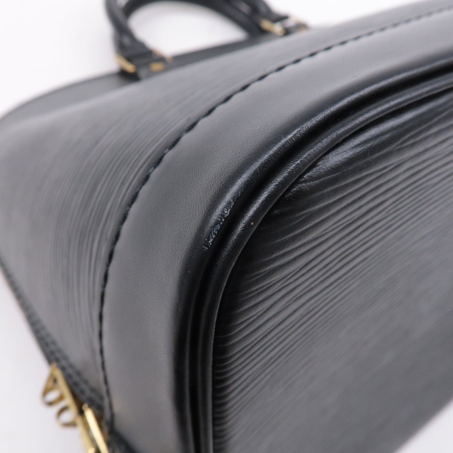 Louis Vuitton Epi Alma Hand Bag Noir Black M52142