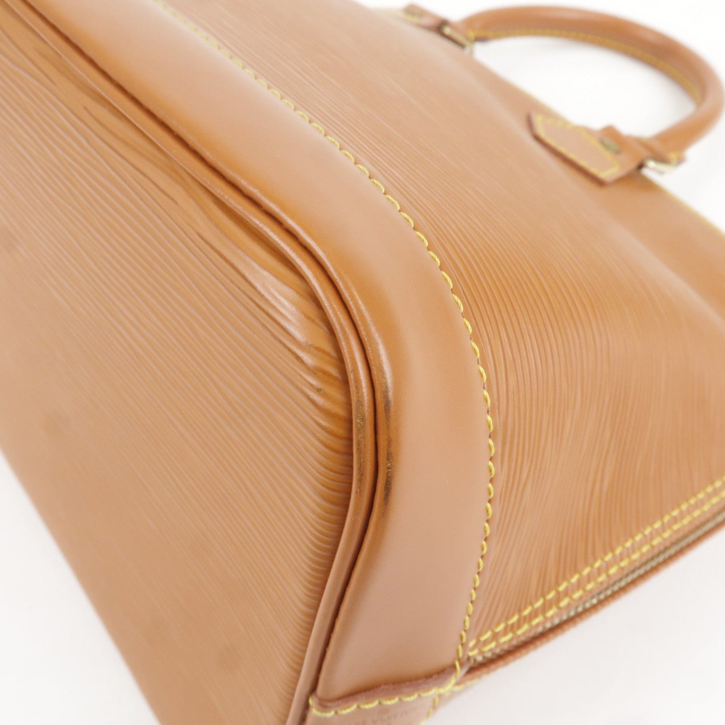 Louis Vuitton Epi Alma Hand Bag Zipang Gold M54148