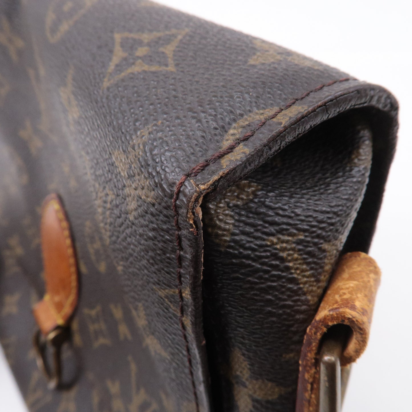 Authouis Louis Vuitton Monogram Saint Cloud GM Shoulder Bag Brown M51242