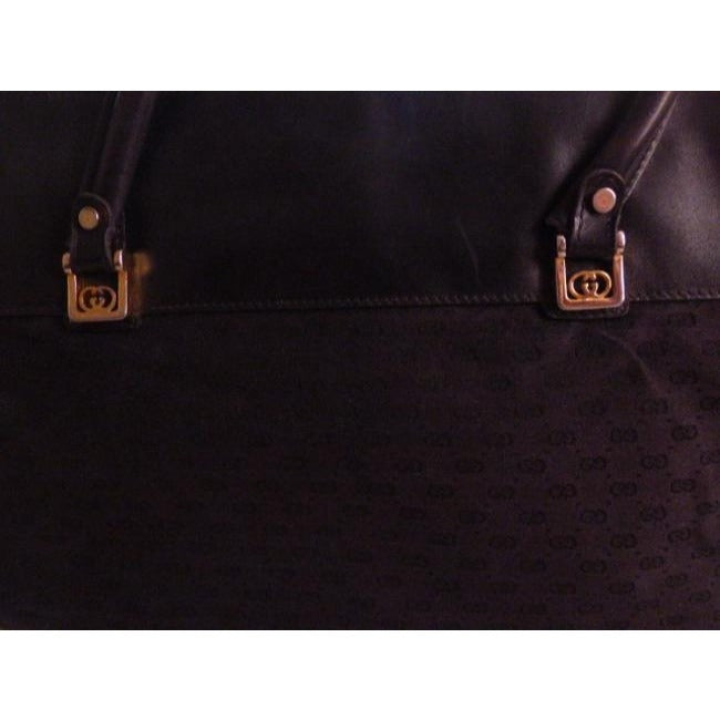 Gucci W Micro Guccissima Print Two Redgreen Stripe Black Leather Satchel