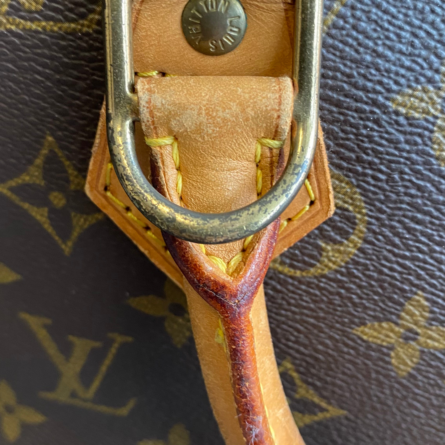 Louis Vuitton Brown Canvas Alma handbag bag