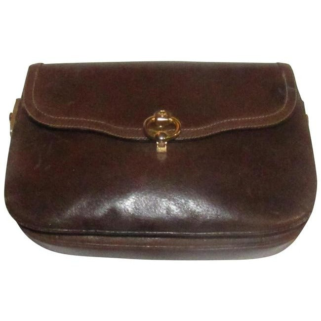 Gucci Vintage Purses Brown Soft Gg Supreme Clutch