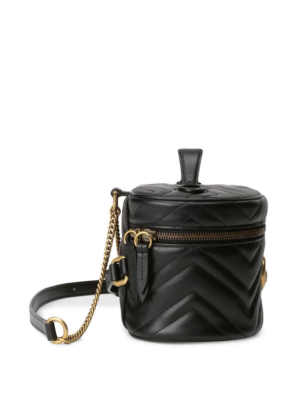 Gucci GG Marmont Matelasse Mini Backpack in Black