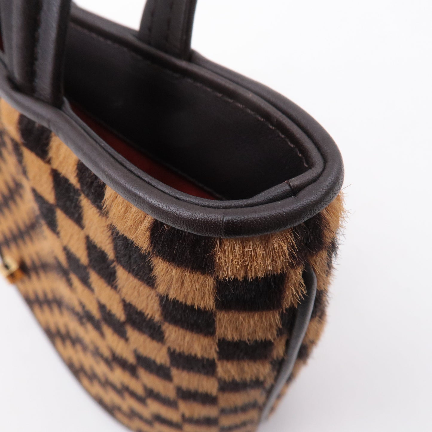 Louis Vuitton Damier Sauvage Impala Hand Bag Brown M92133