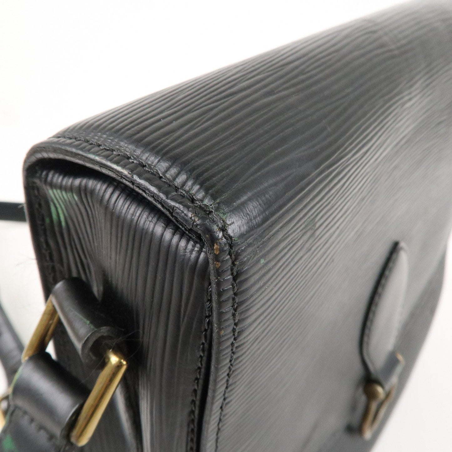 Louis Vuitton Epi Saint Cloud Shoulder Bag Noir Black M52192