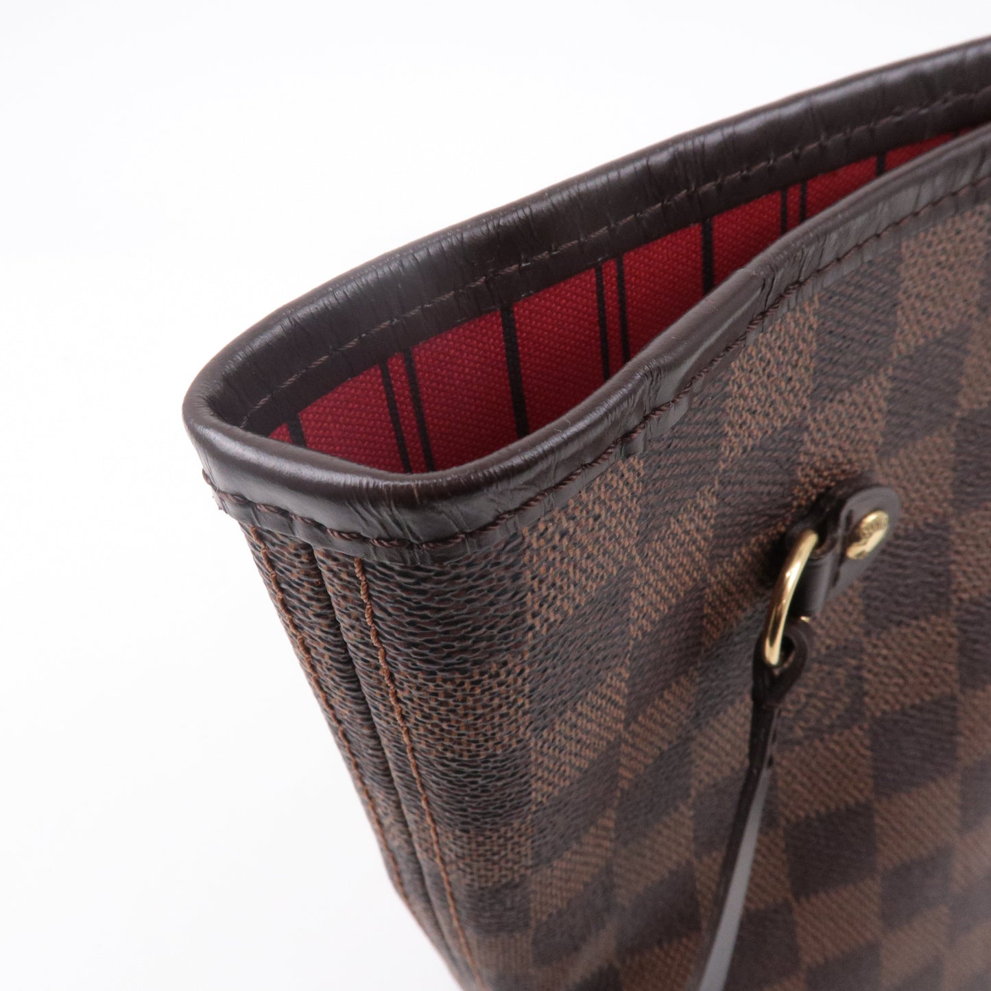 Louis Vuitton Damier Neverfull MM Tote Bag Brown N51105
