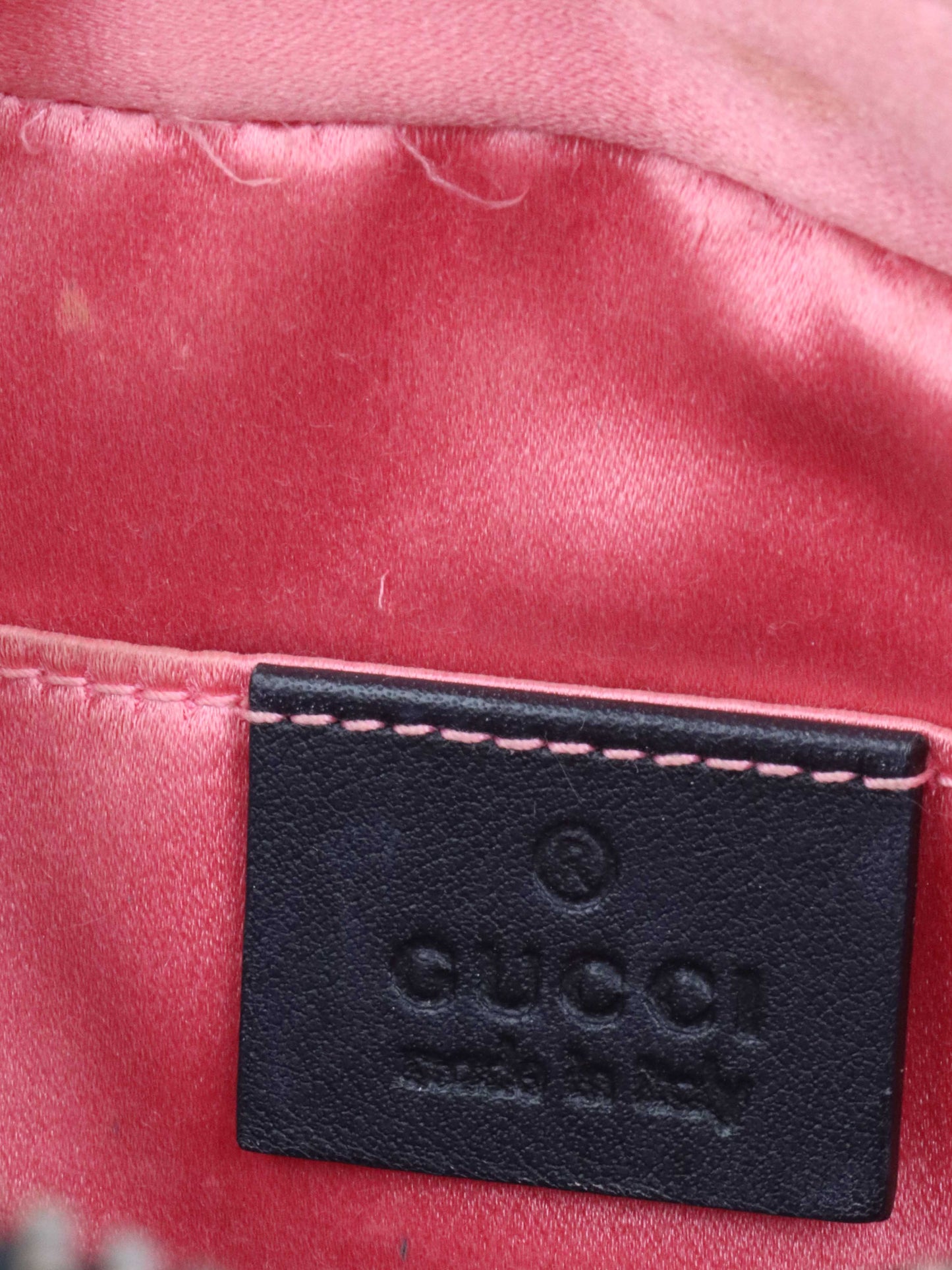 Gucci GG Marmont Small Matelasse Shoulder Bag Black Velvet GHW.
