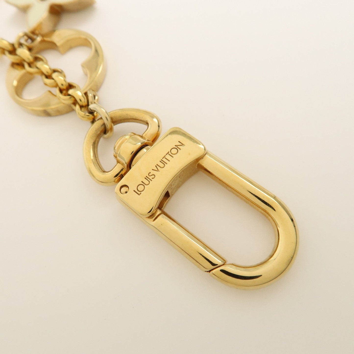 Louis Vuitton  Chain Fleur de Monogram LV Logo Bag Charm M65111