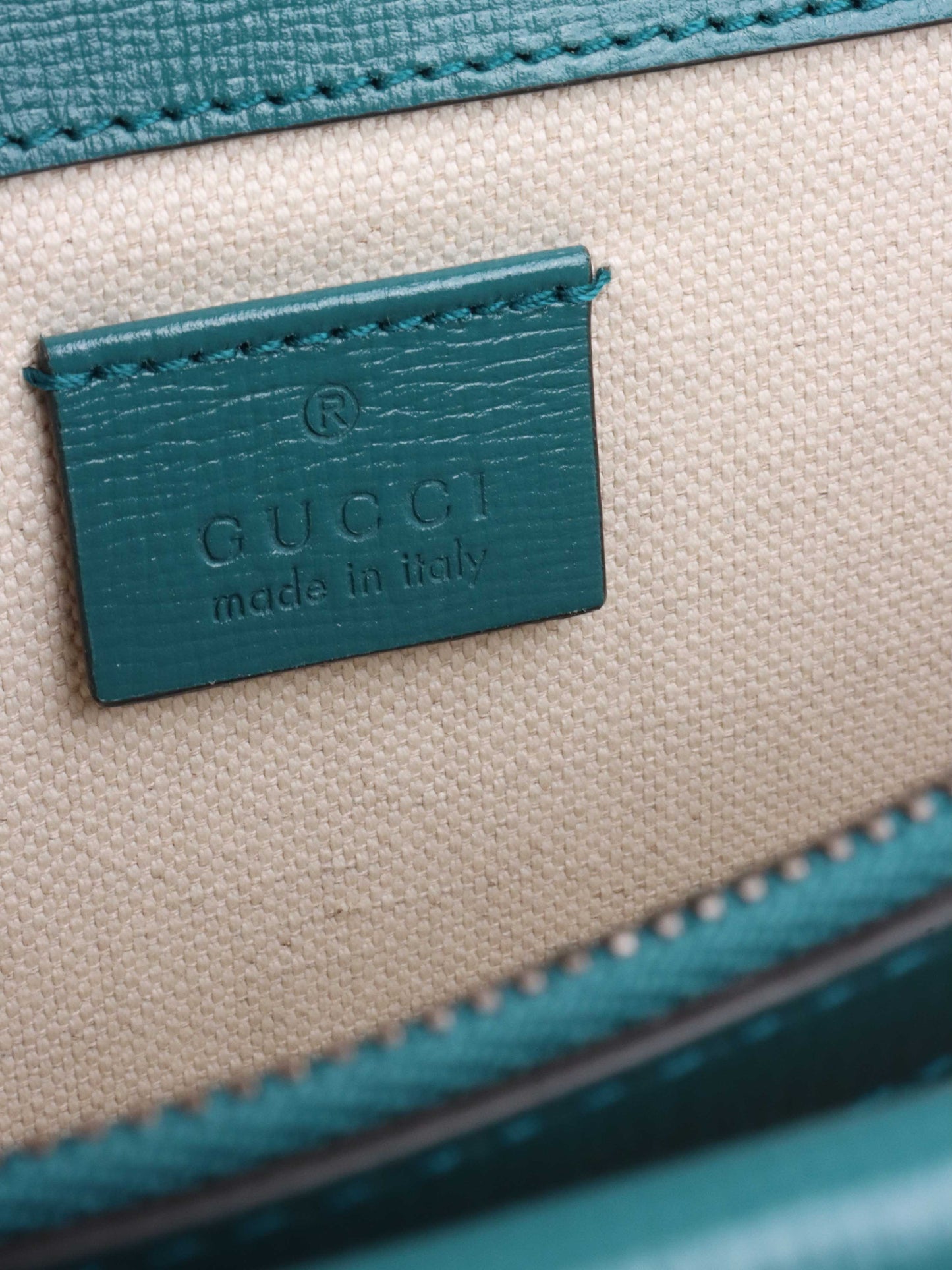 Gucci Limited Edition Green and Blue Dionysus Shoulder Bag *