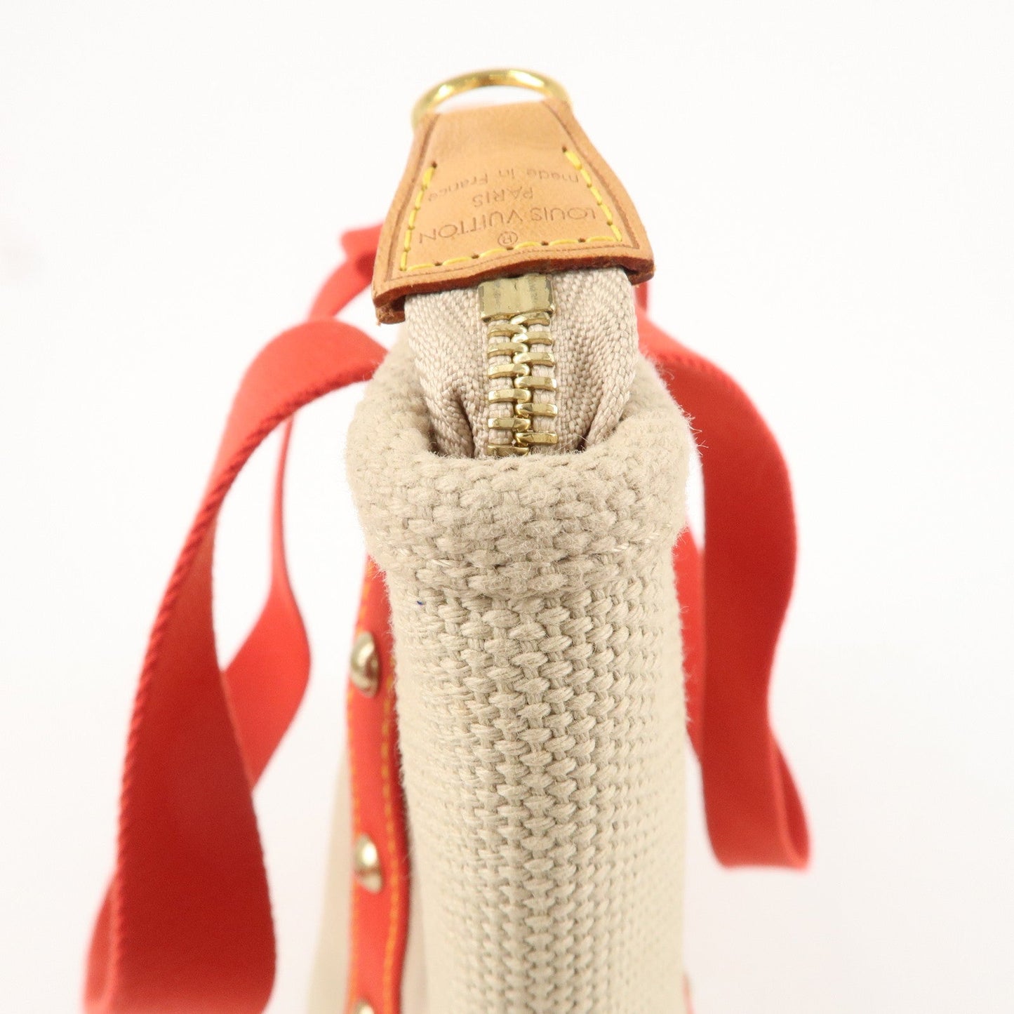 Louis Vuitton Antigua Cabas MM Tote Bag Hand Bag Rouge M40035