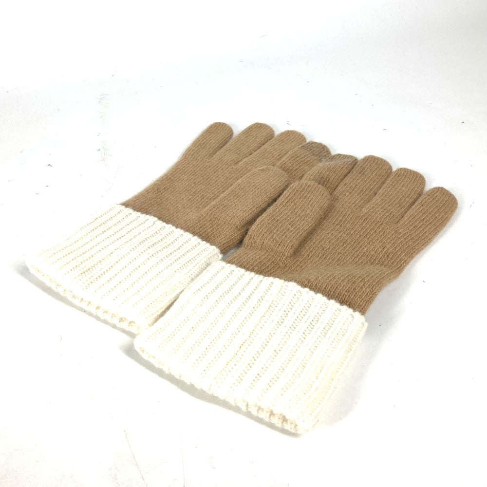 LOUIS VUITTON gloves M77930 wool beige By color Globe LV Headline