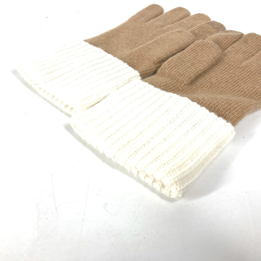 LOUIS VUITTON gloves M77930 wool beige By color Globe LV Headline