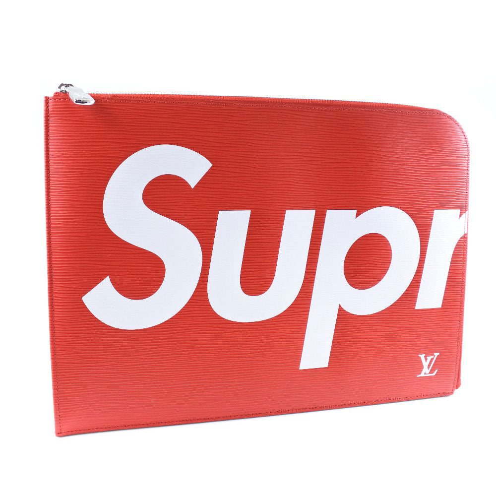 LOUIS VUITTON Clutch bag M67722 Epi Leather Red Supreme collaboration Pochette Jules GM