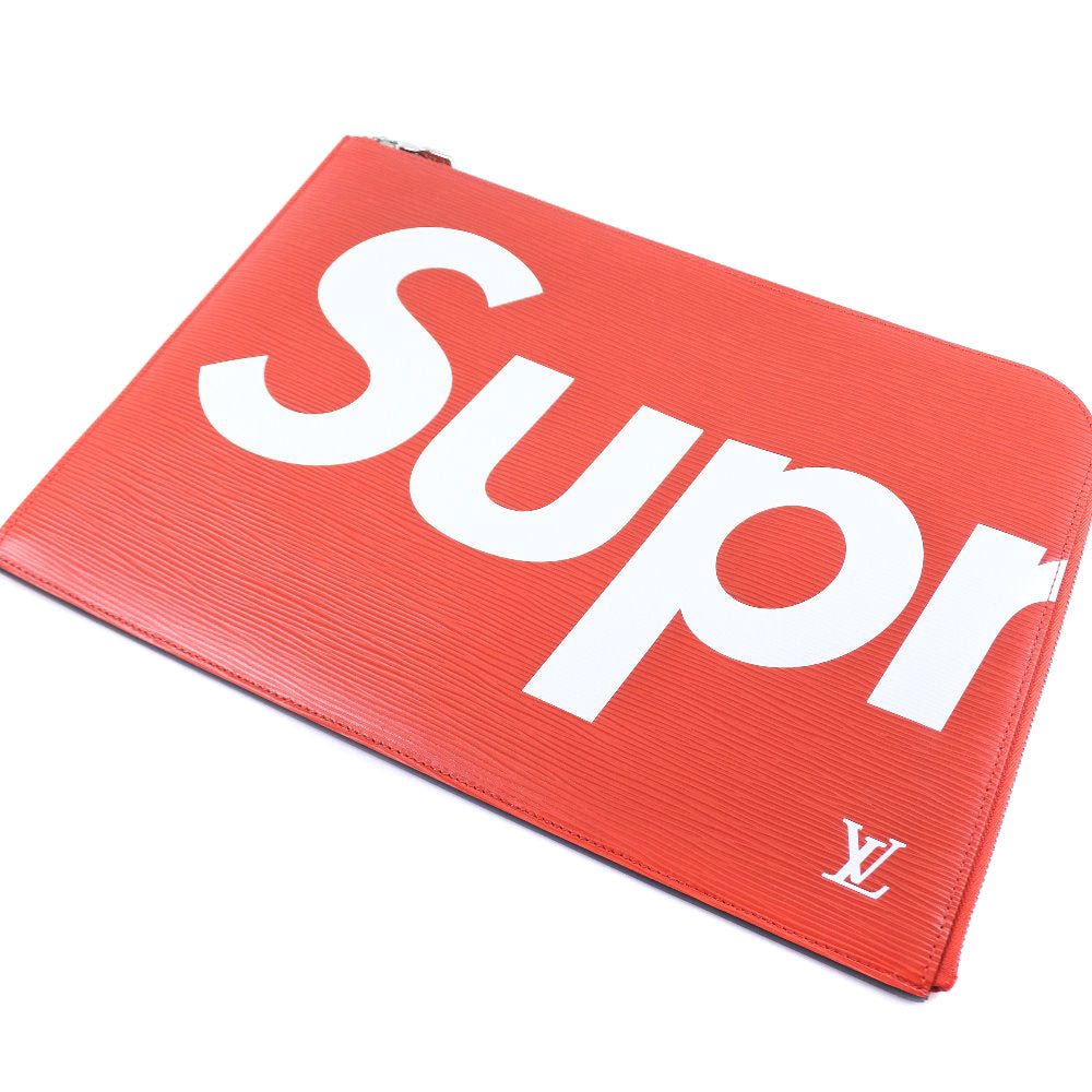 LOUIS VUITTON Clutch bag M67722 Epi Leather Red Supreme collaboration Pochette Jules GM