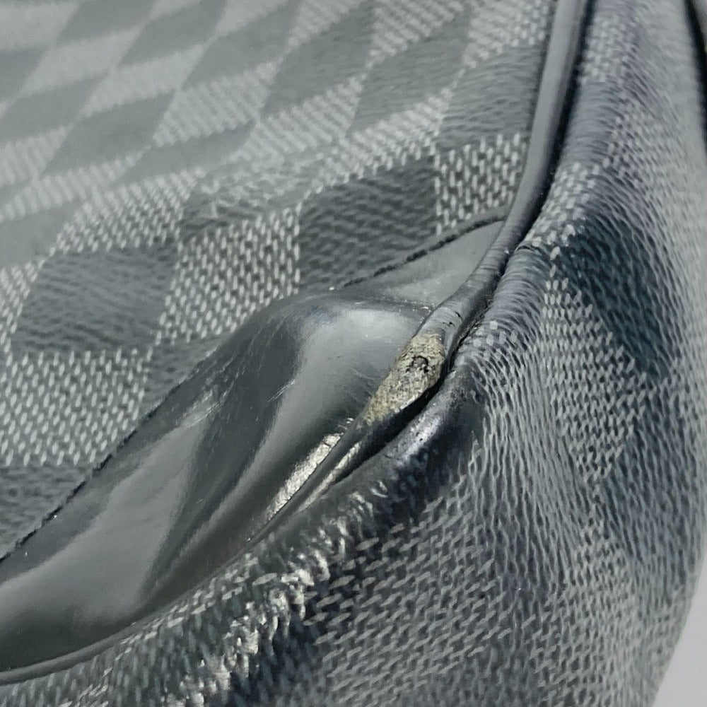 LOUIS VUITTON Business bag N41125 Damier Grafitto Canvas black Damier Grafitte Porto documan Voyage PDV mens Used