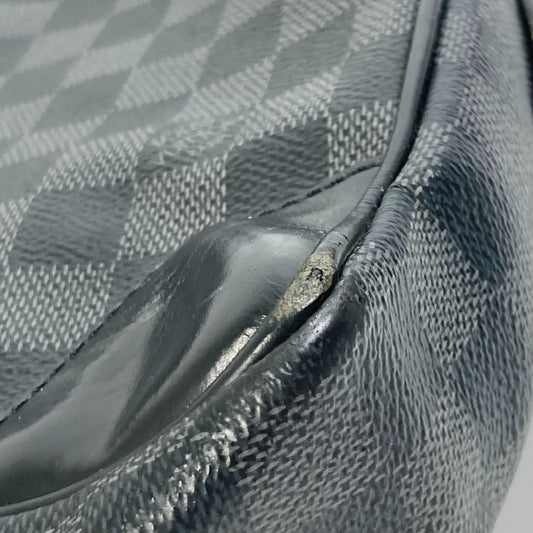 LOUIS VUITTON Business bag N41125 Damier Grafitto Canvas black Damier Grafitte Porto documan Voyage PDV mens Used