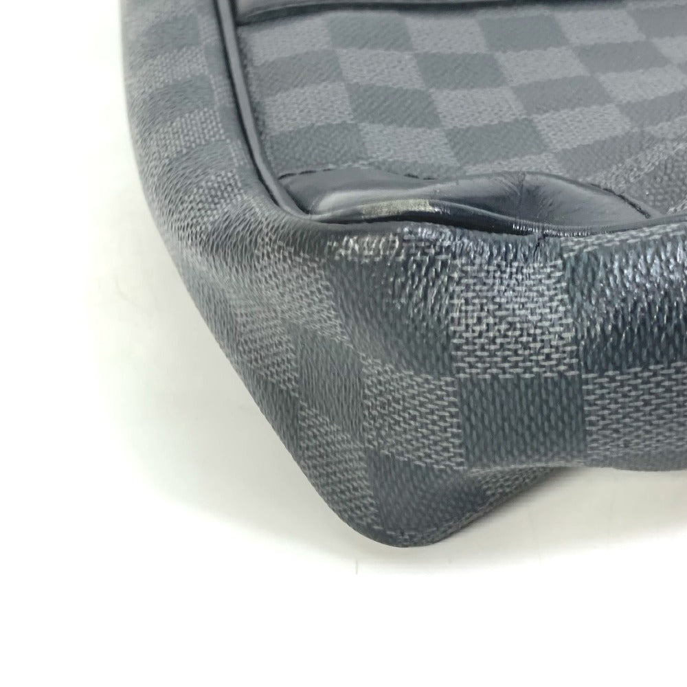 LOUIS VUITTON Business bag N41125 Damier Grafitto Canvas black Damier Grafitte Porto documan Voyage PDV mens Used