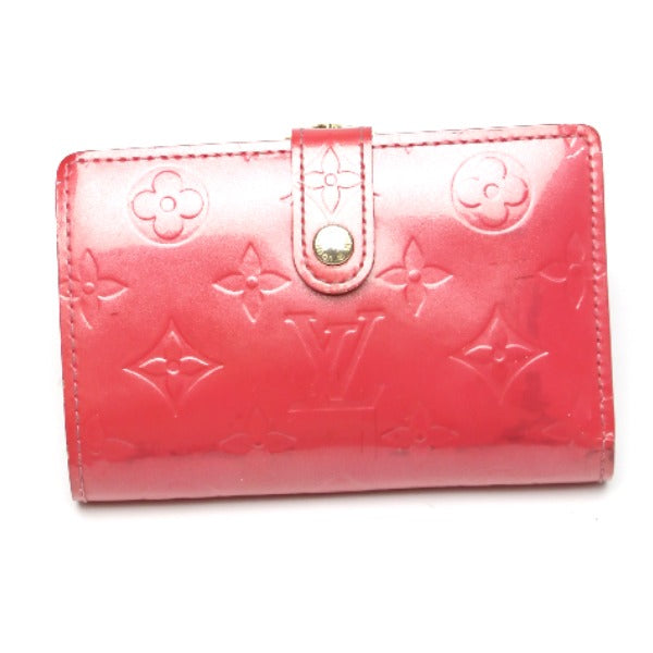 LOUIS VUITTON Bifold Wallet M9141F Monogram Vernis pink Porto Monet Bie Vienova Vernis Gamaguchi Wallet With card pocket Women Used