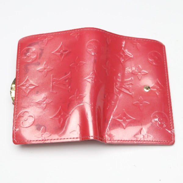 LOUIS VUITTON Bifold Wallet M9141F Monogram Vernis pink Porto Monet Bie Vienova Vernis Gamaguchi Wallet With card pocket Women Used