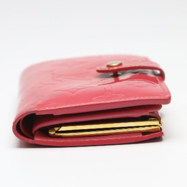 LOUIS VUITTON Bifold Wallet M9141F Monogram Vernis pink Porto Monet Bie Vienova Vernis Gamaguchi Wallet With card pocket Women Used