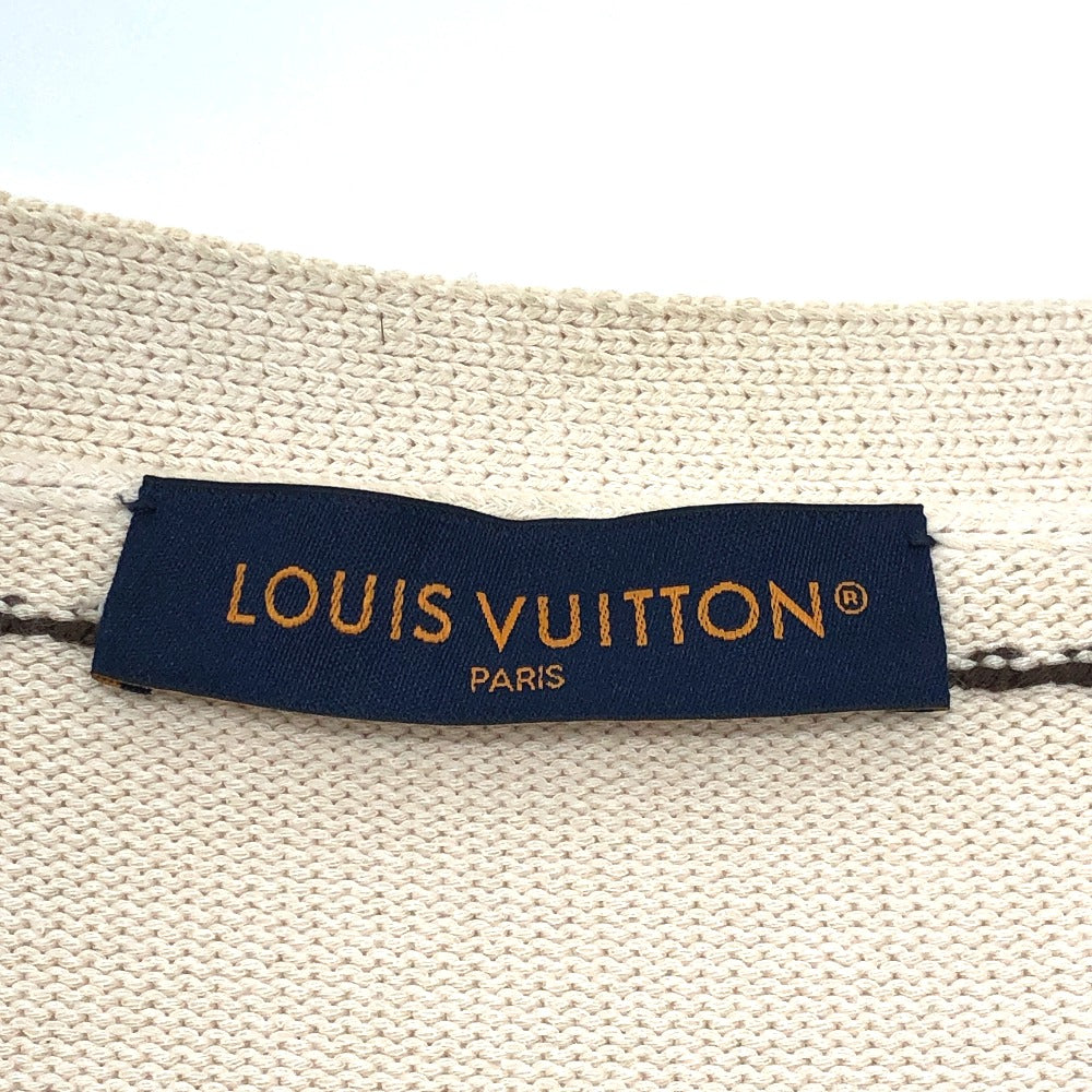 LOUIS VUITTON cardigan 1AFPXX cotton beige Signature light LV logo Ｌ
