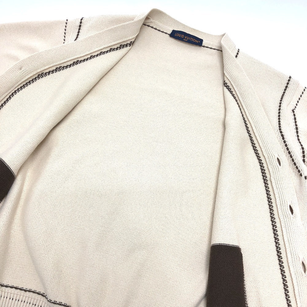 LOUIS VUITTON cardigan 1AFPXX cotton beige Signature light LV logo Ｌ