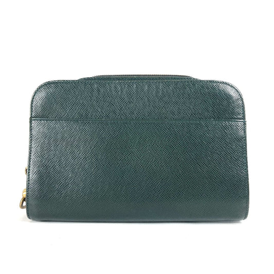 LOUIS VUITTON business bag M30184 Taiga Leather green Taiga Baikal