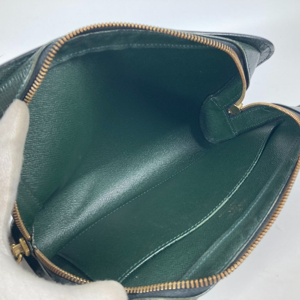 LOUIS VUITTON business bag M30184 Taiga Leather green Taiga Baikal