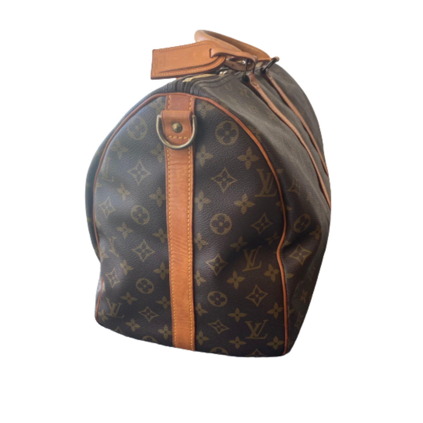Louis Vuitton Brown Canvas Keepall Bandouliere 45 travel bag