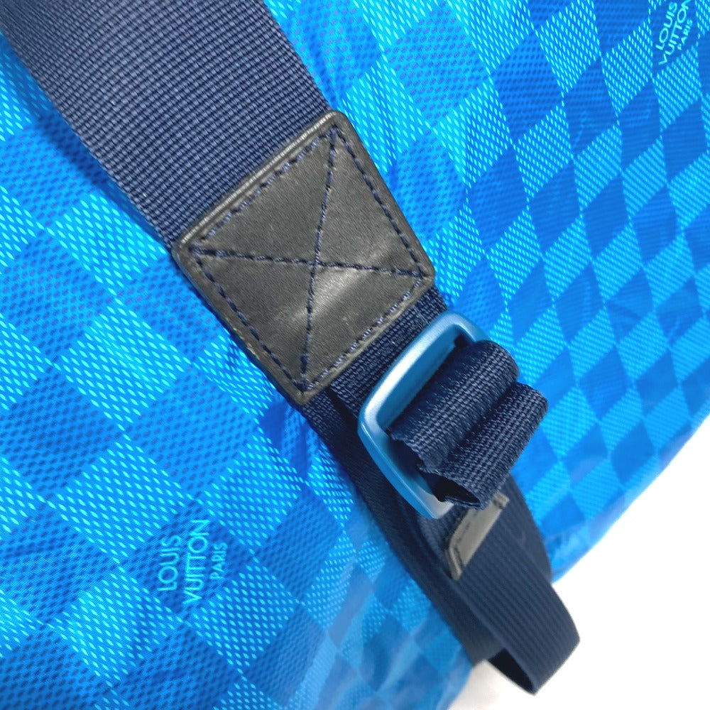 LOUIS VUITTON Boston Duffel bag M97057 Nylon blue Damier van tulle Plat Ktical