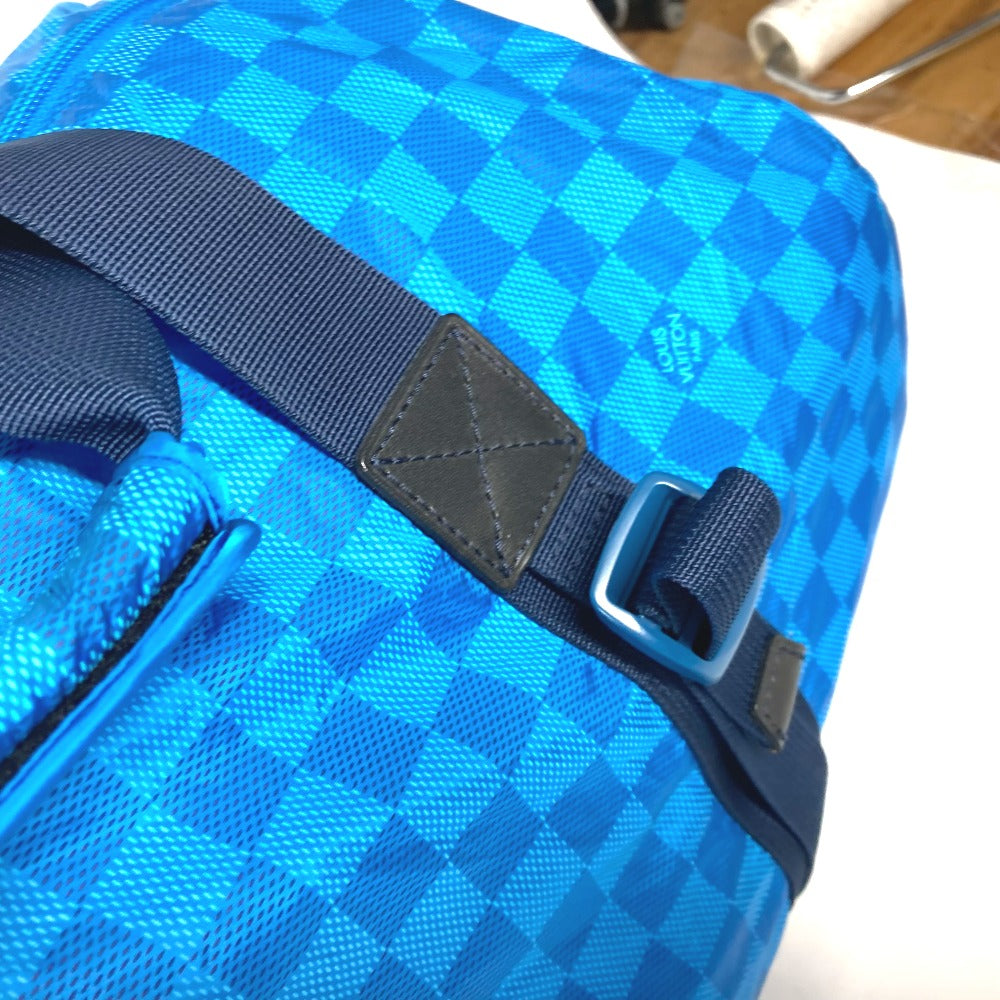 LOUIS VUITTON Boston Duffel bag M97057 Nylon blue Damier van tulle Plat Ktical