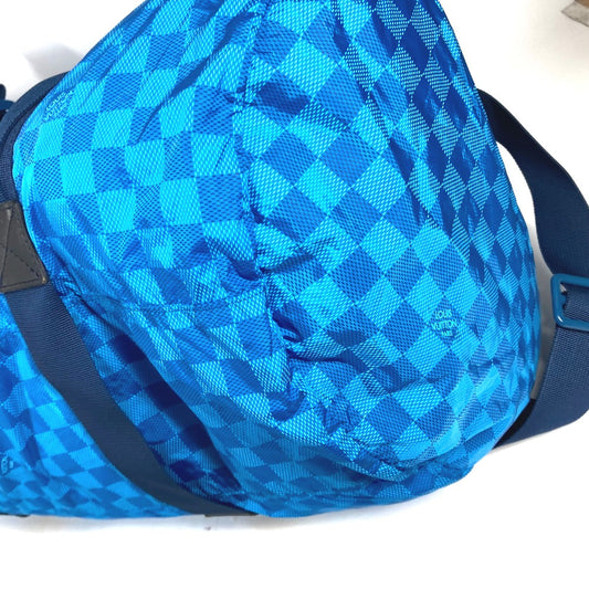 LOUIS VUITTON Boston Duffel bag M97057 Nylon blue Damier van tulle Plat Ktical