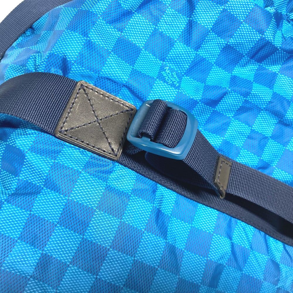 LOUIS VUITTON Boston Duffel bag M97057 Nylon blue Damier van tulle Plat Ktical