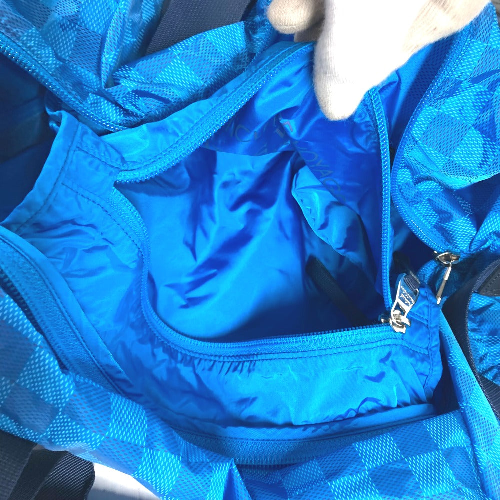 LOUIS VUITTON Boston Duffel bag M97057 Nylon blue Damier van tulle Plat Ktical