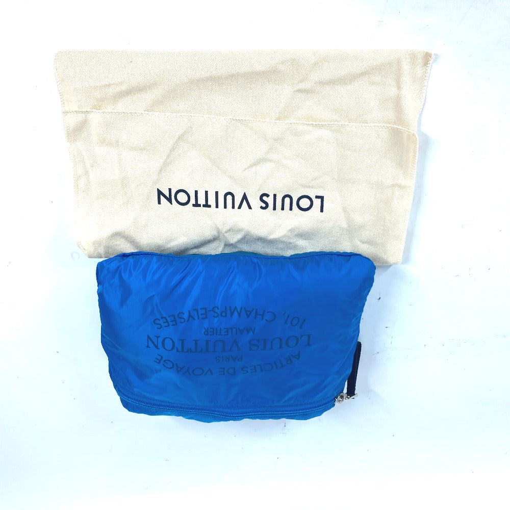 LOUIS VUITTON Boston Duffel bag M97057 Nylon blue Damier van tulle Plat Ktical
