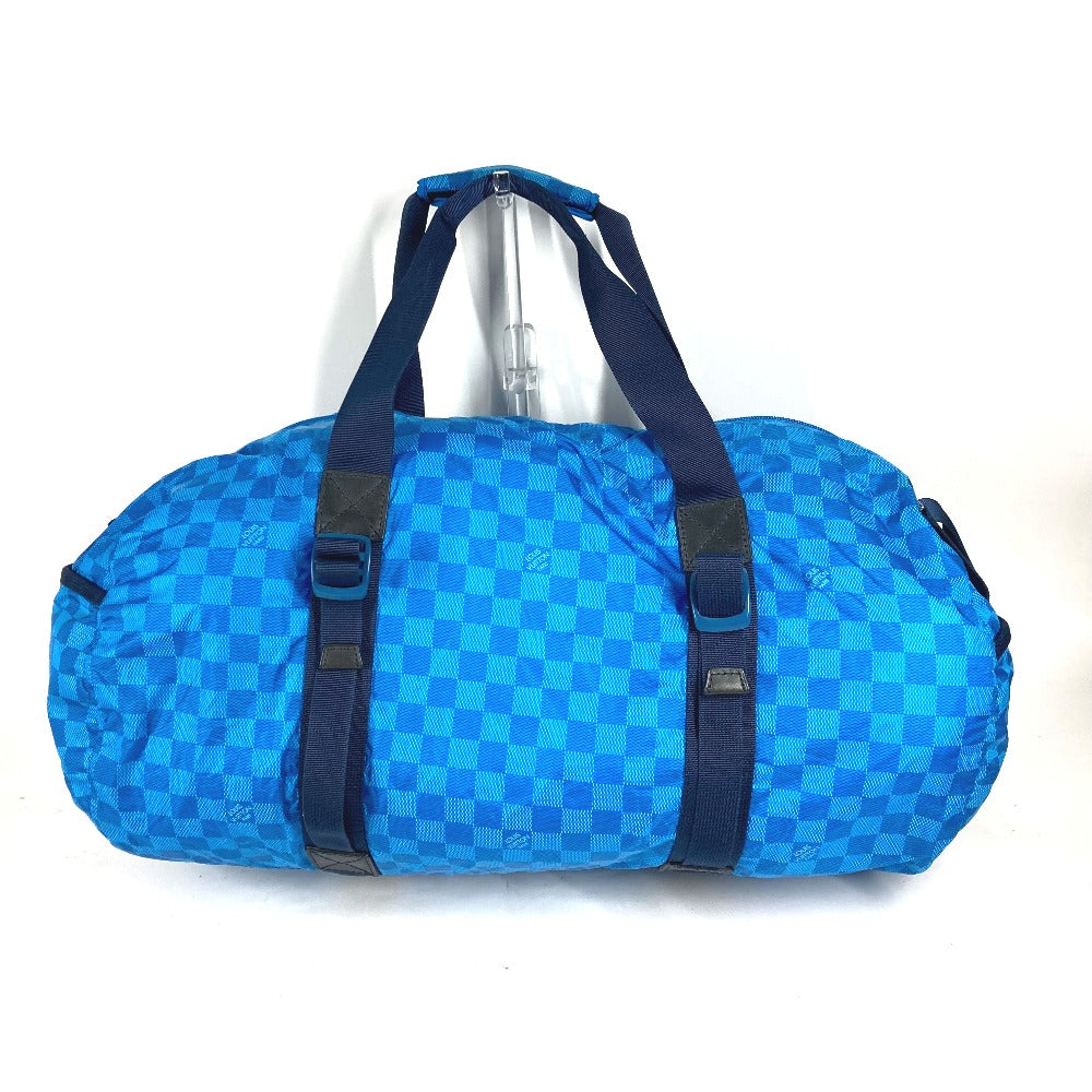 LOUIS VUITTON Boston Duffel bag M97057 Nylon blue Damier van tulle Plat Ktical