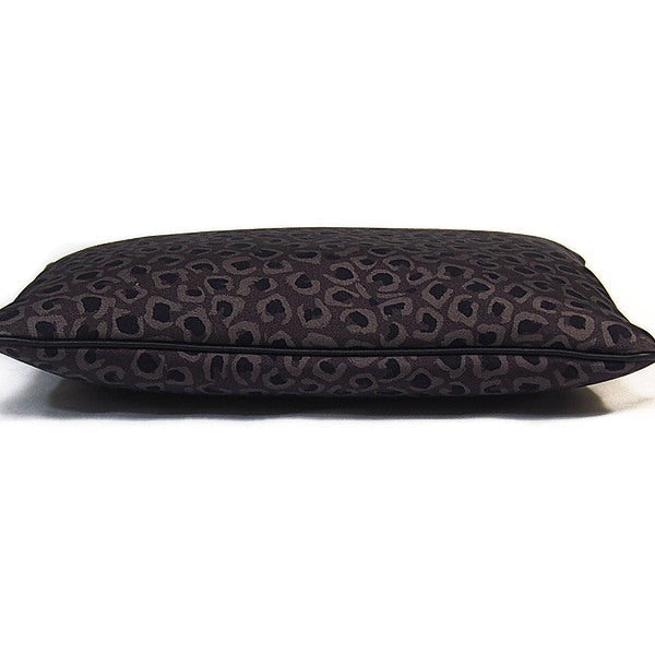 GUCCI Clutch bag Canvas, leather gray business bag Leopard print Women(Unisex) Used