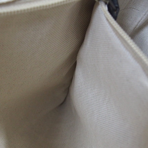 GUCCI Clutch bag Canvas, leather gray business bag Leopard print Women(Unisex) Used