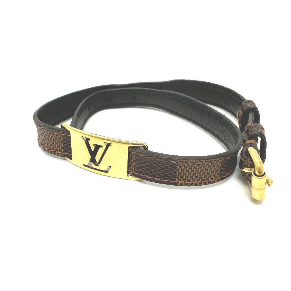 LOUIS VUITTON bracelet M6623 Damier canvas Brown Bracelet Sign It