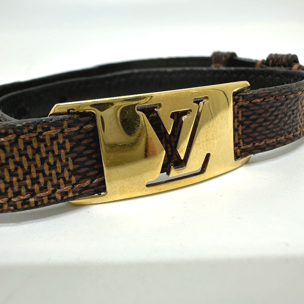 LOUIS VUITTON bracelet M6623 Damier canvas Brown Bracelet Sign It