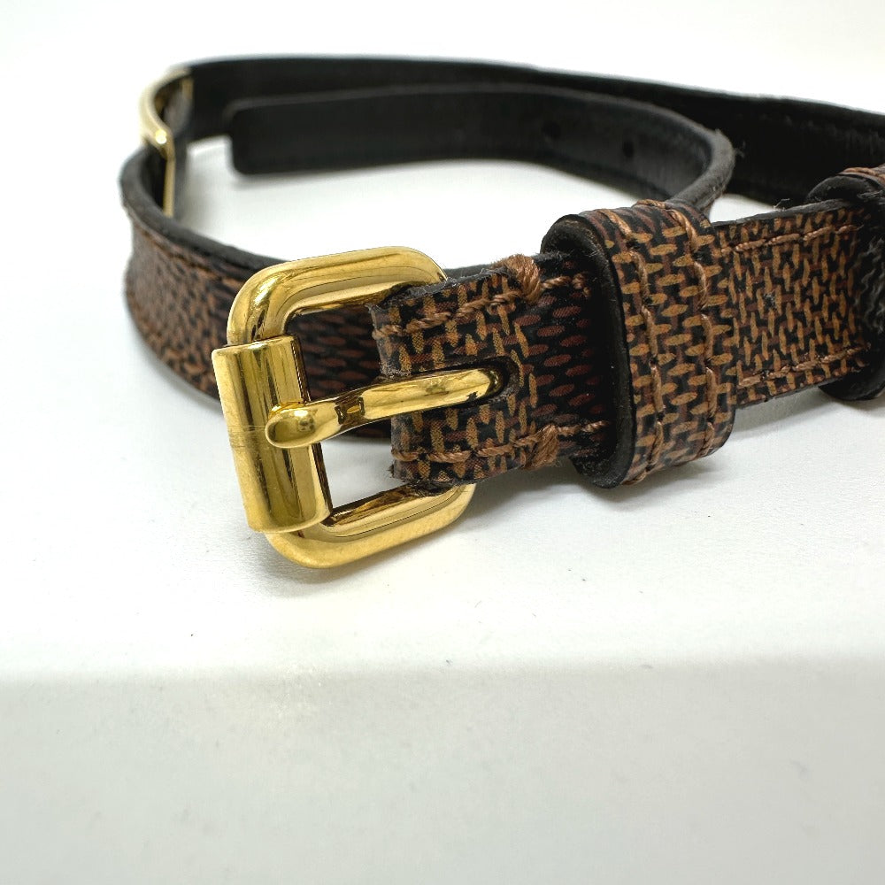 LOUIS VUITTON bracelet M6623 Damier canvas Brown Bracelet Sign It