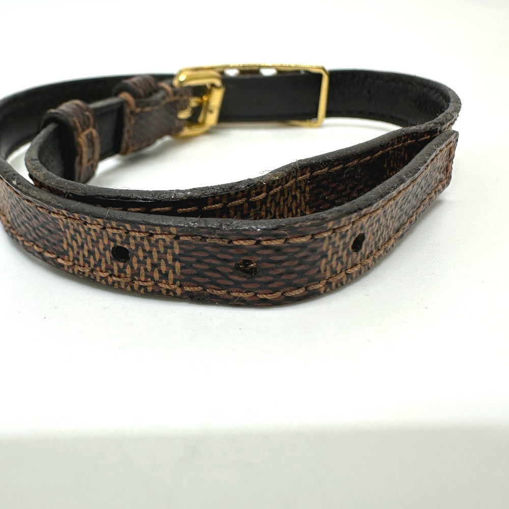 LOUIS VUITTON bracelet M6623 Damier canvas Brown Bracelet Sign It