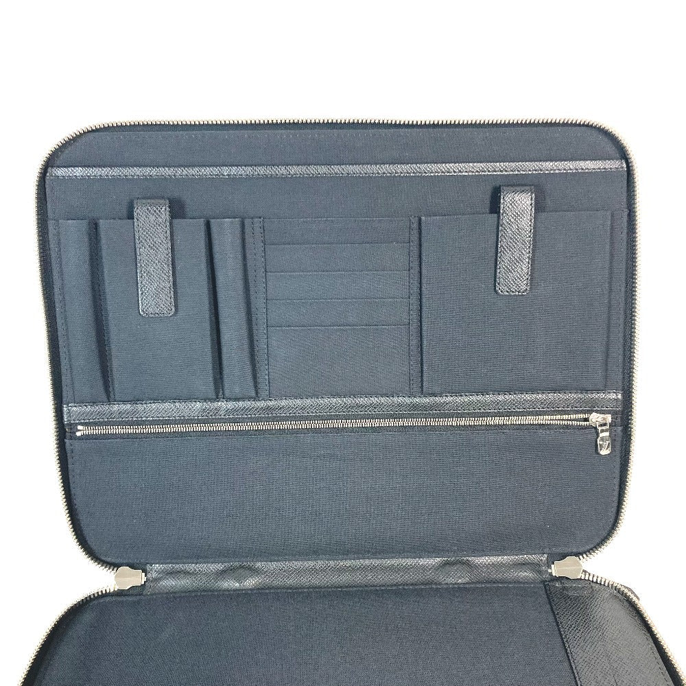 LOUIS VUITTON Clutch bag M32612 Taiga Leather black Taiga Vladimir