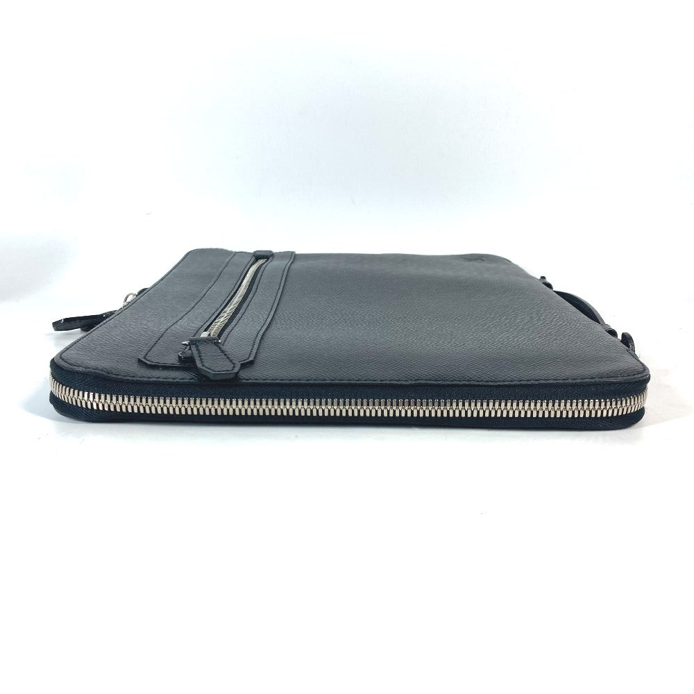 LOUIS VUITTON Clutch bag M32612 Taiga Leather black Taiga Vladimir