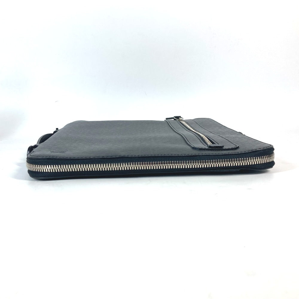 LOUIS VUITTON Clutch bag M32612 Taiga Leather black Taiga Vladimir