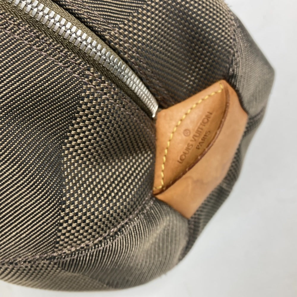LOUIS VUITTON Boston Duffel bag M93064 Damier Jean Canvas khaki Damier Jean Akatan
