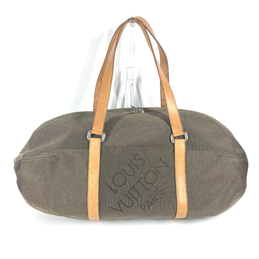 LOUIS VUITTON Boston Duffel bag M93064 Damier Jean Canvas khaki Damier Jean Akatan